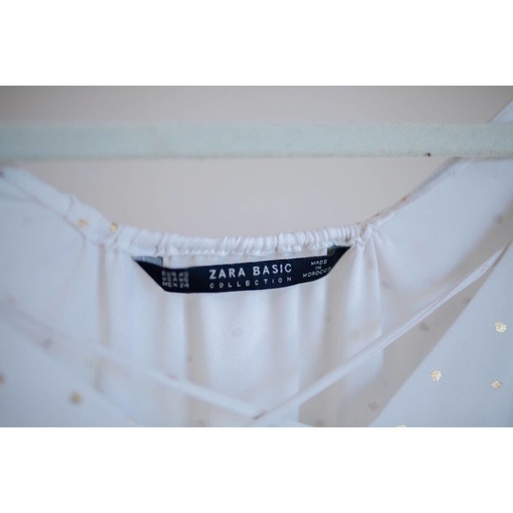 ZARA Basic collection tank top with gold dots - Size XS - EUC - Picture 4 of 8